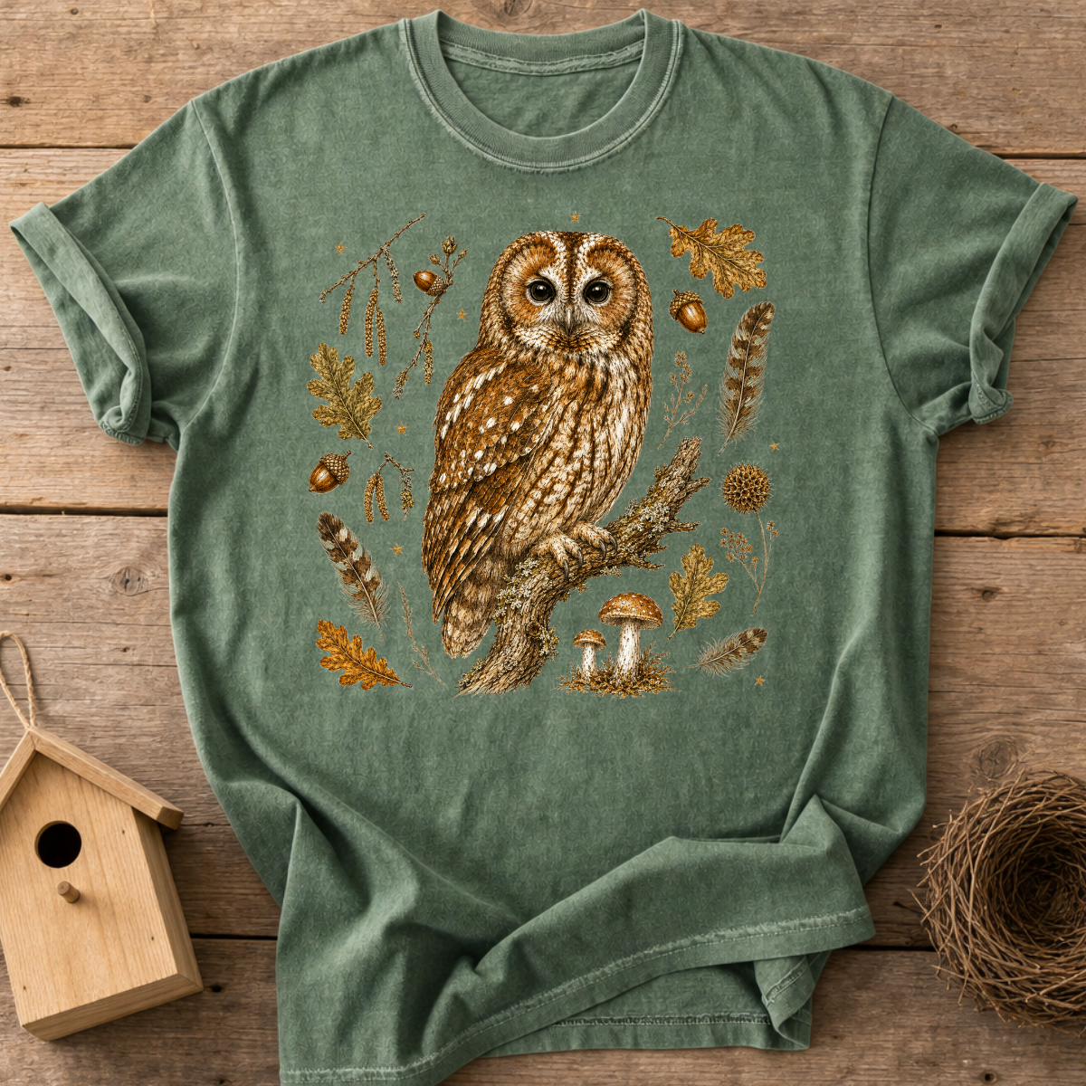 Tawny Owl Woodland T-Shirt