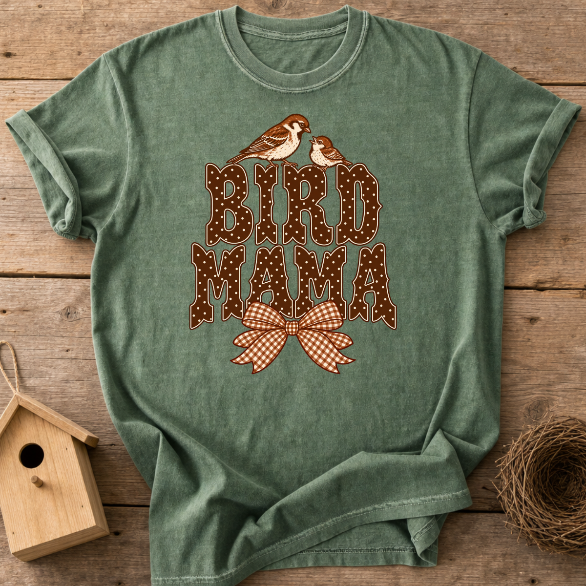 Bird Mama Bow T-Shirt