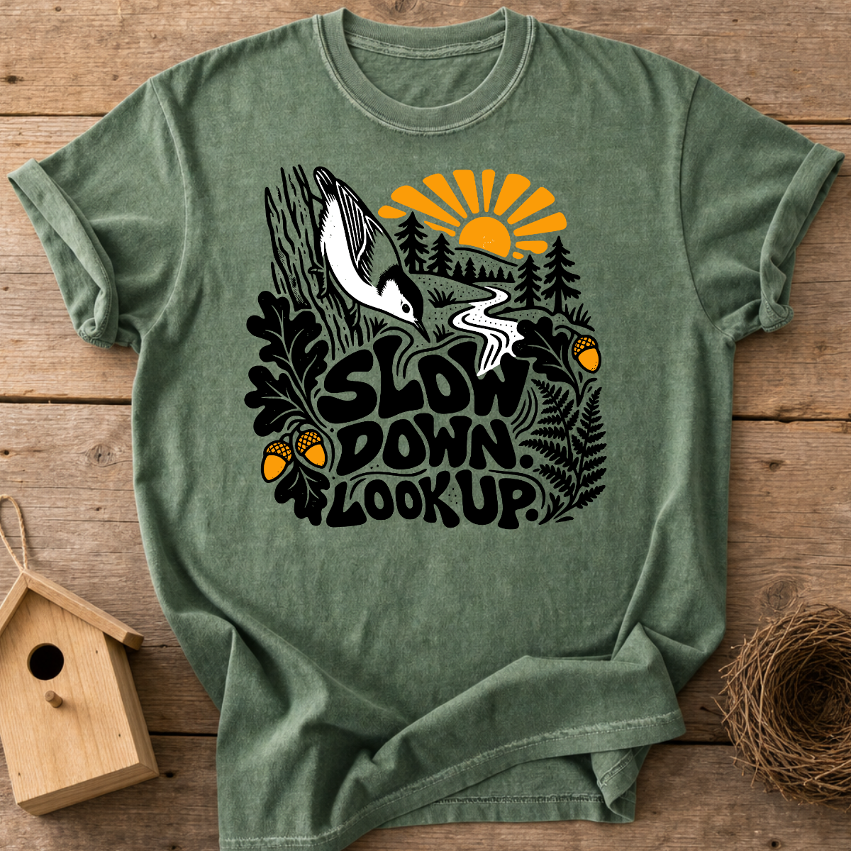 Slow Down Birding T-Shirt