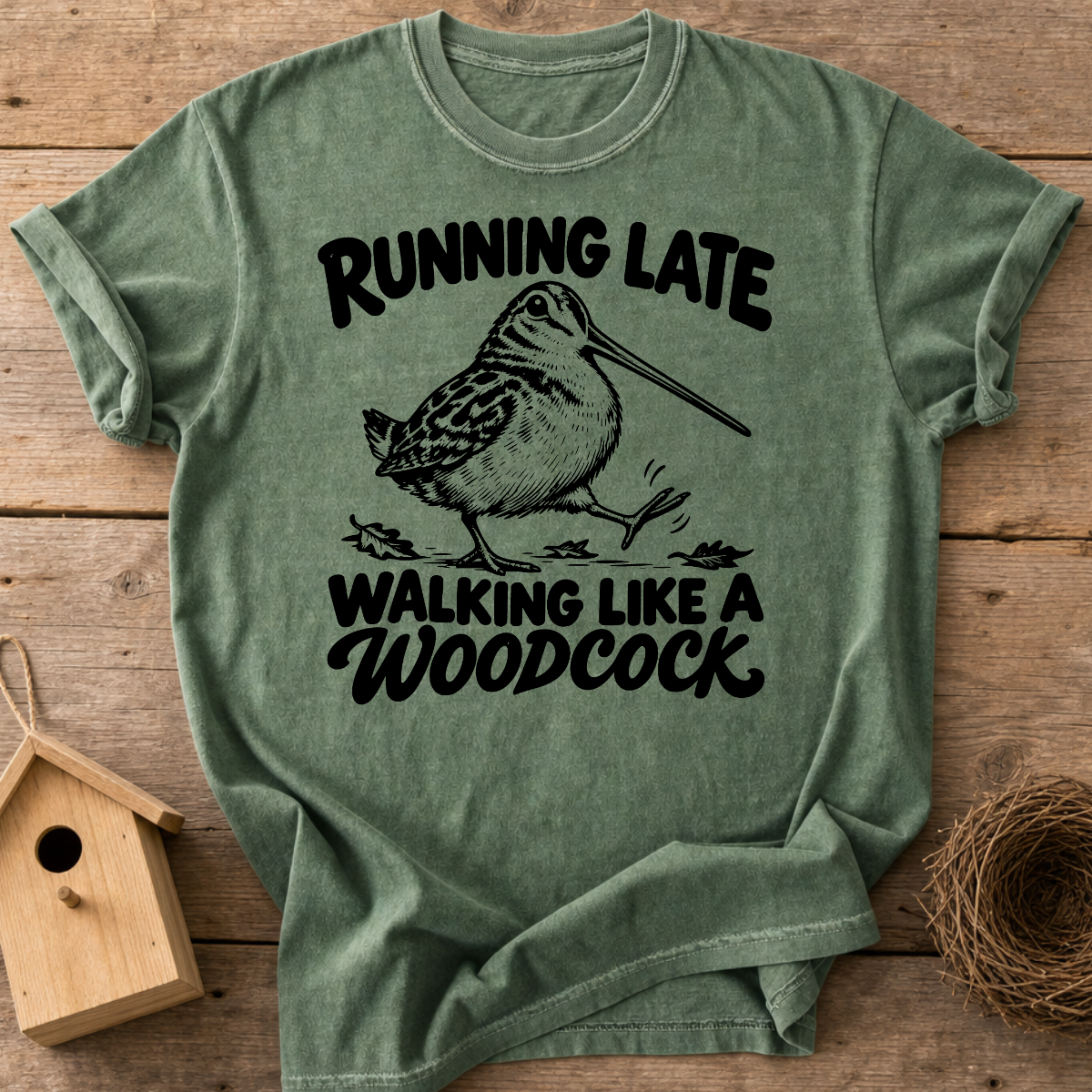 Running Late Woodcock T-Shirt