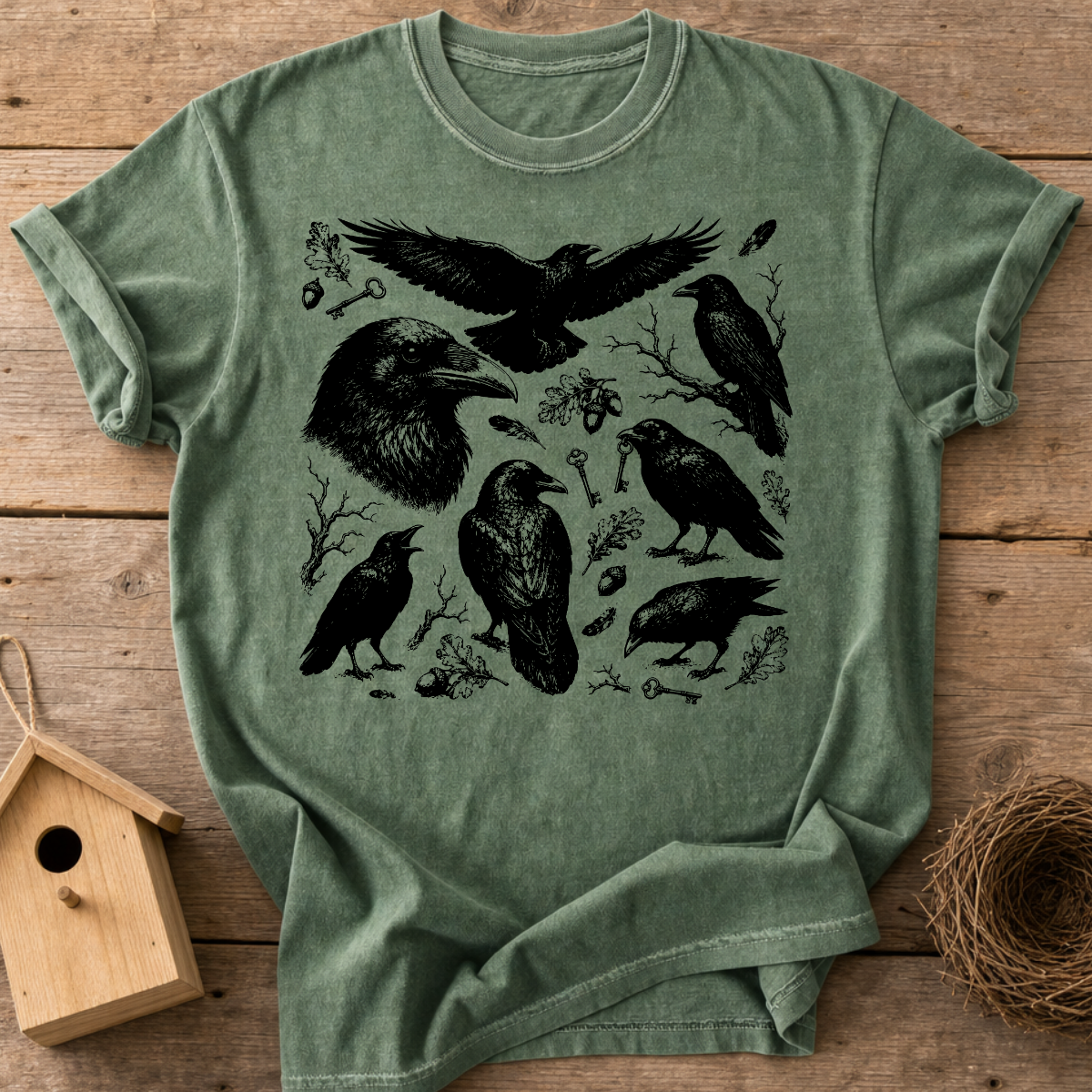 Fall Raven Woodland T-Shirt
