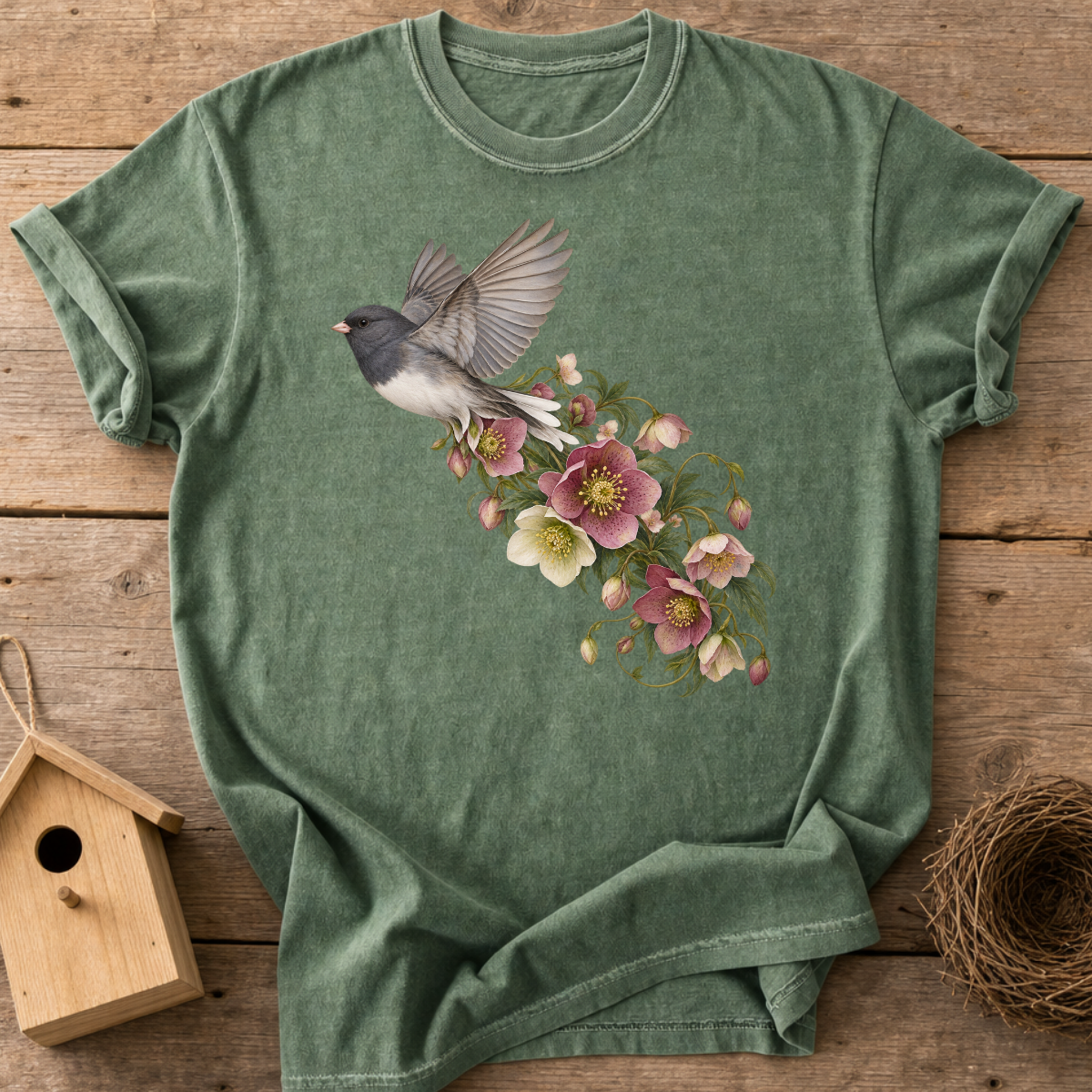 Junco Floral Flight T-Shirt