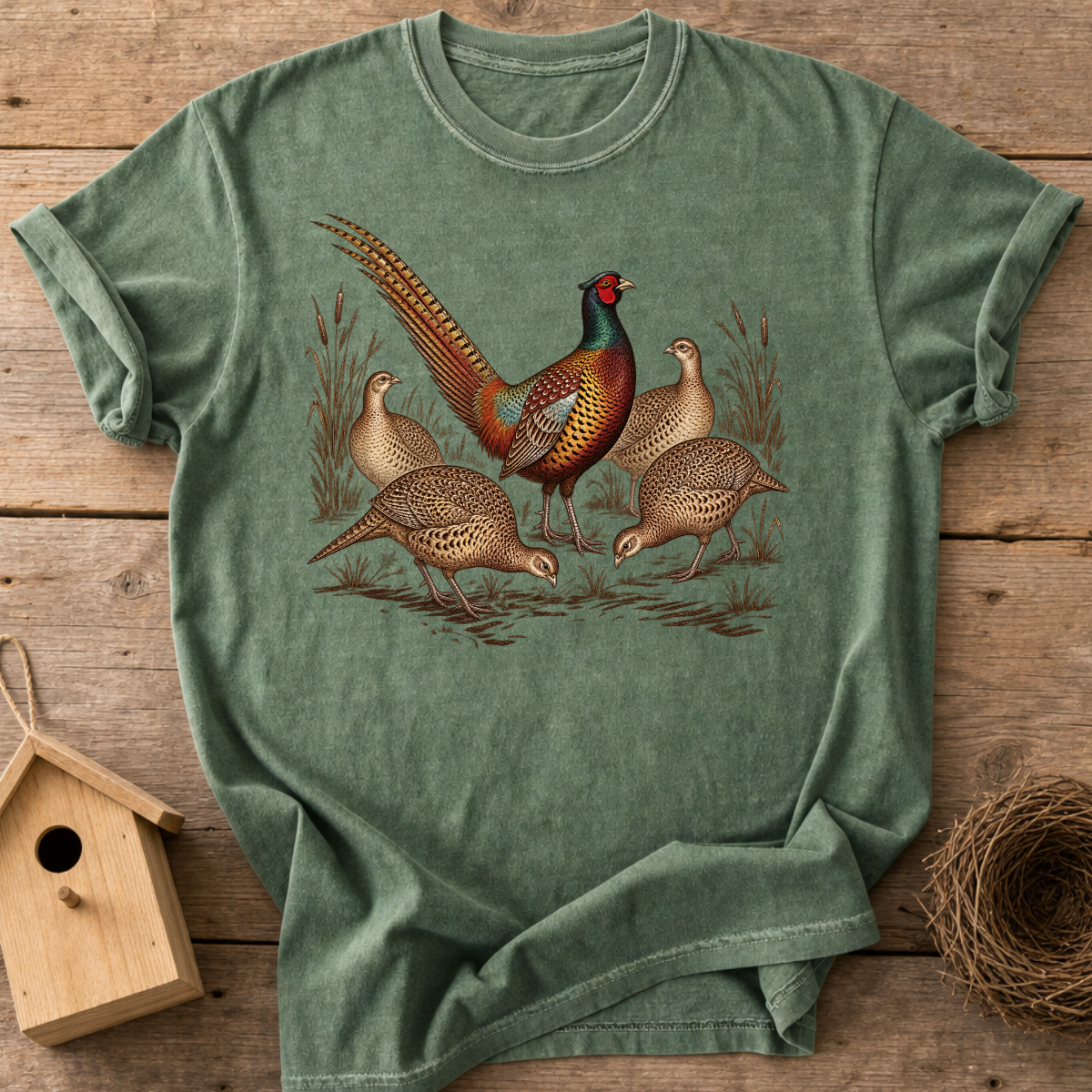 Pheasant Family T-Shirt