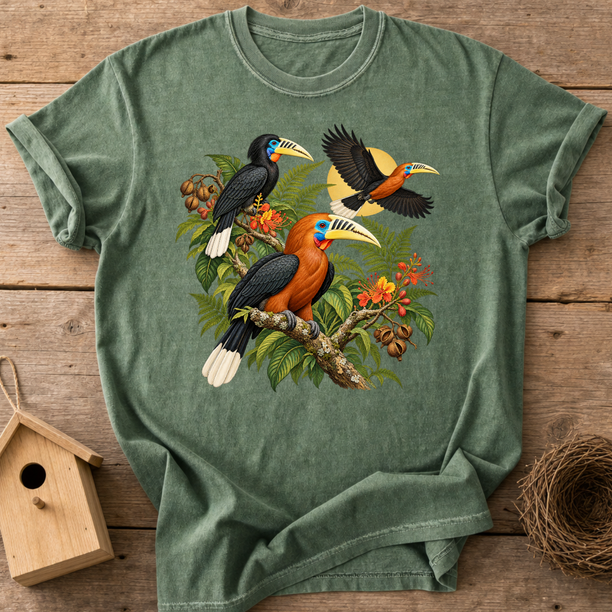Rufous-Necked Hornbill T-Shirt
