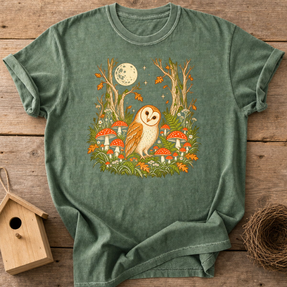Barn Owl Forest T-Shirt