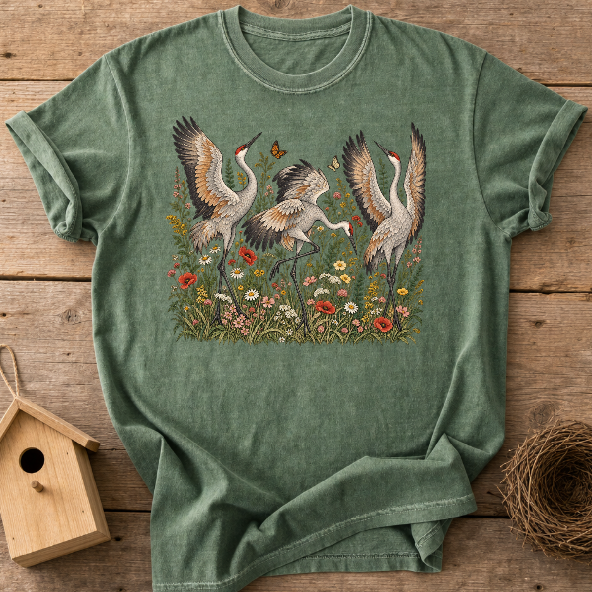 Wildflower Cranes T-Shirt