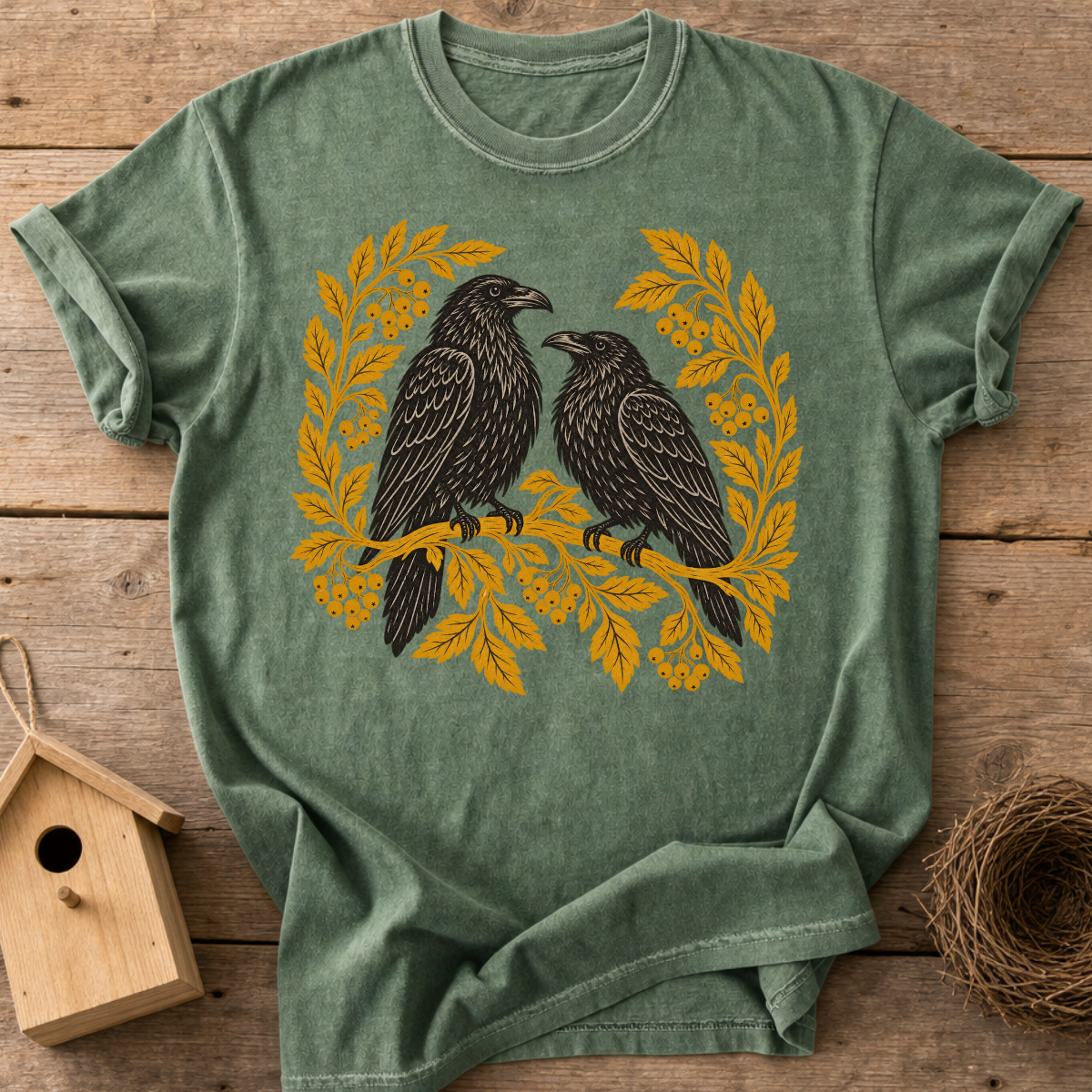 Fall Raven Couple T-Shirt