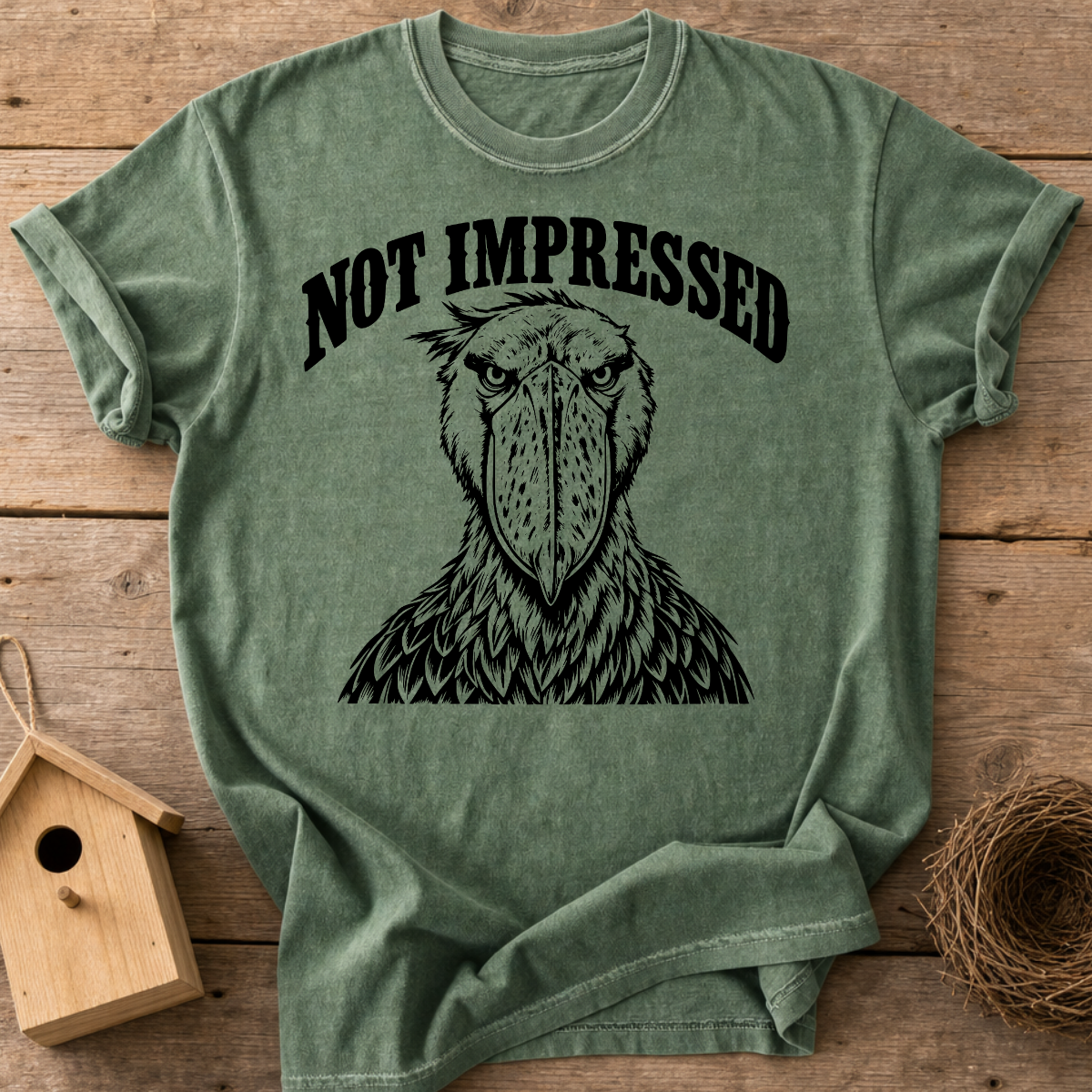 Not Impressed Shoebill T-Shirt