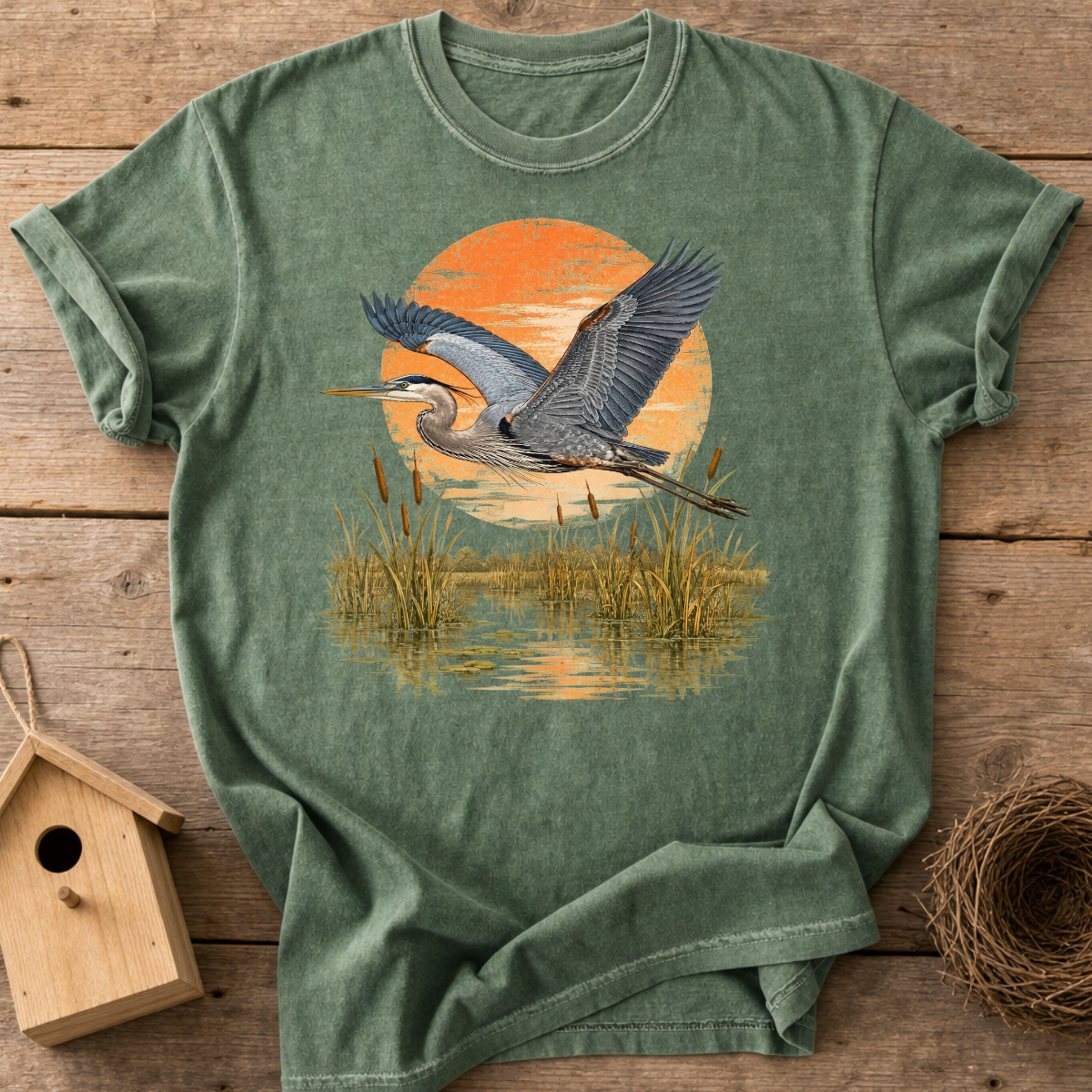 Heron Marsh Flight T-Shirt