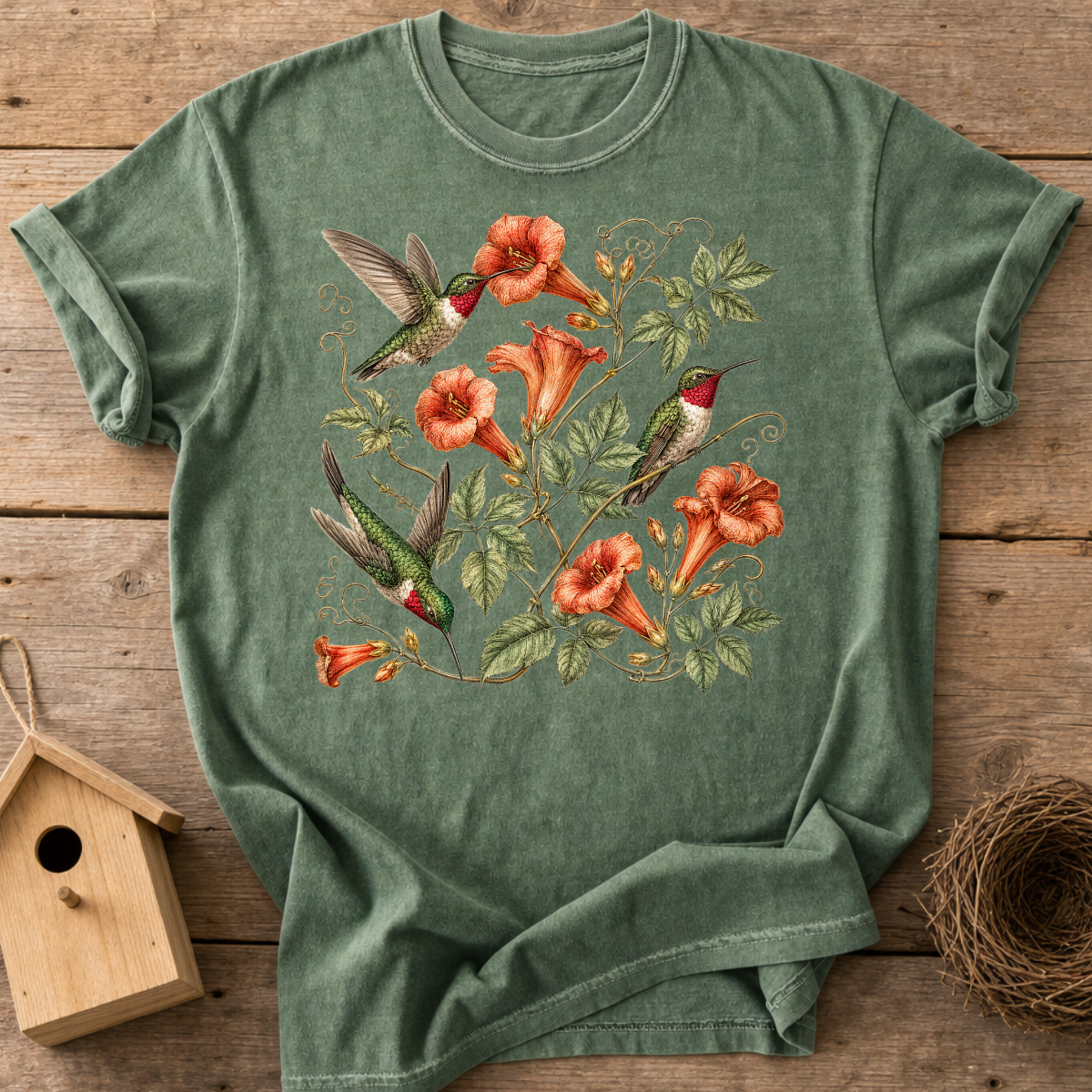 Botanical Hummingbird T-Shirt