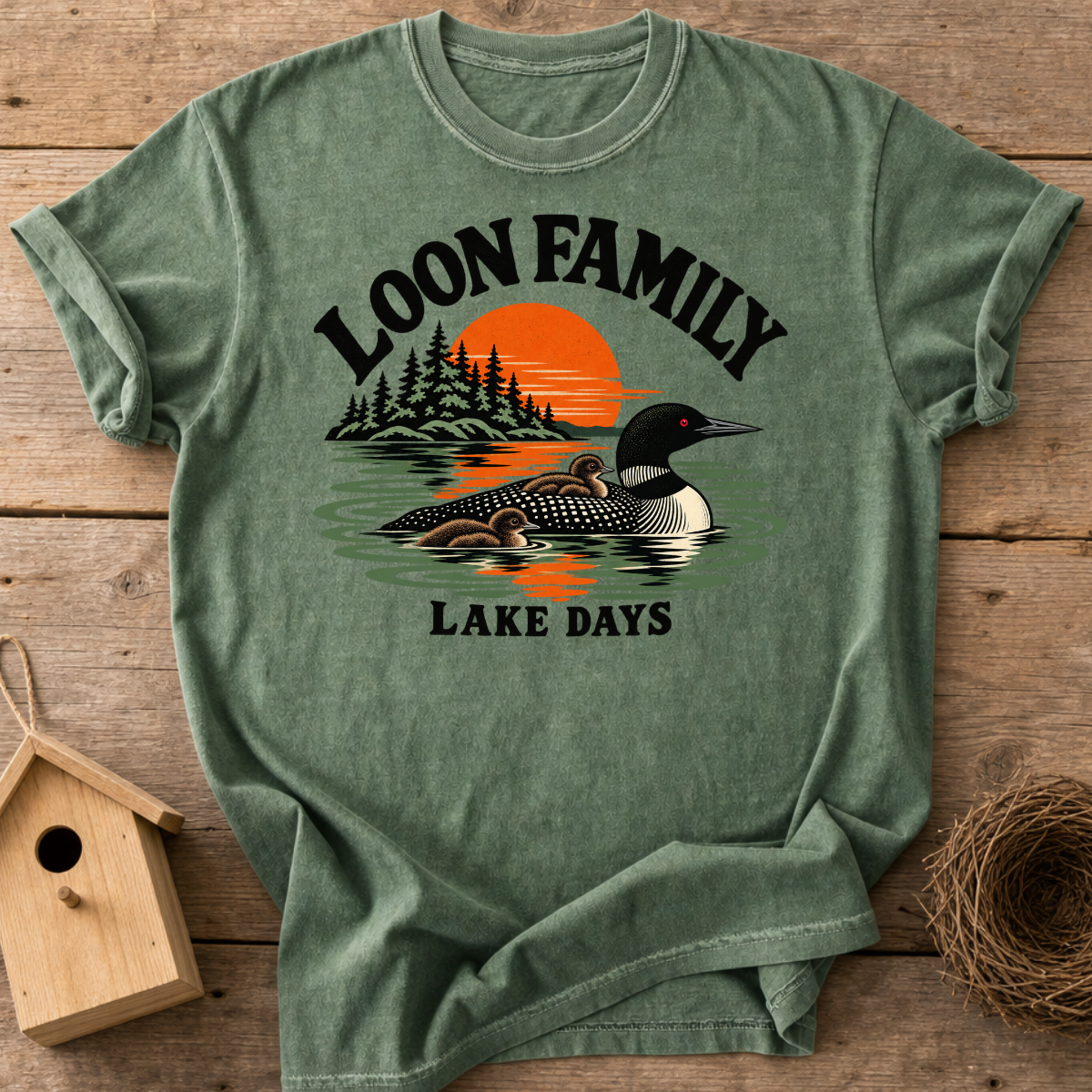 Loon Family Lake Days T-Shirt