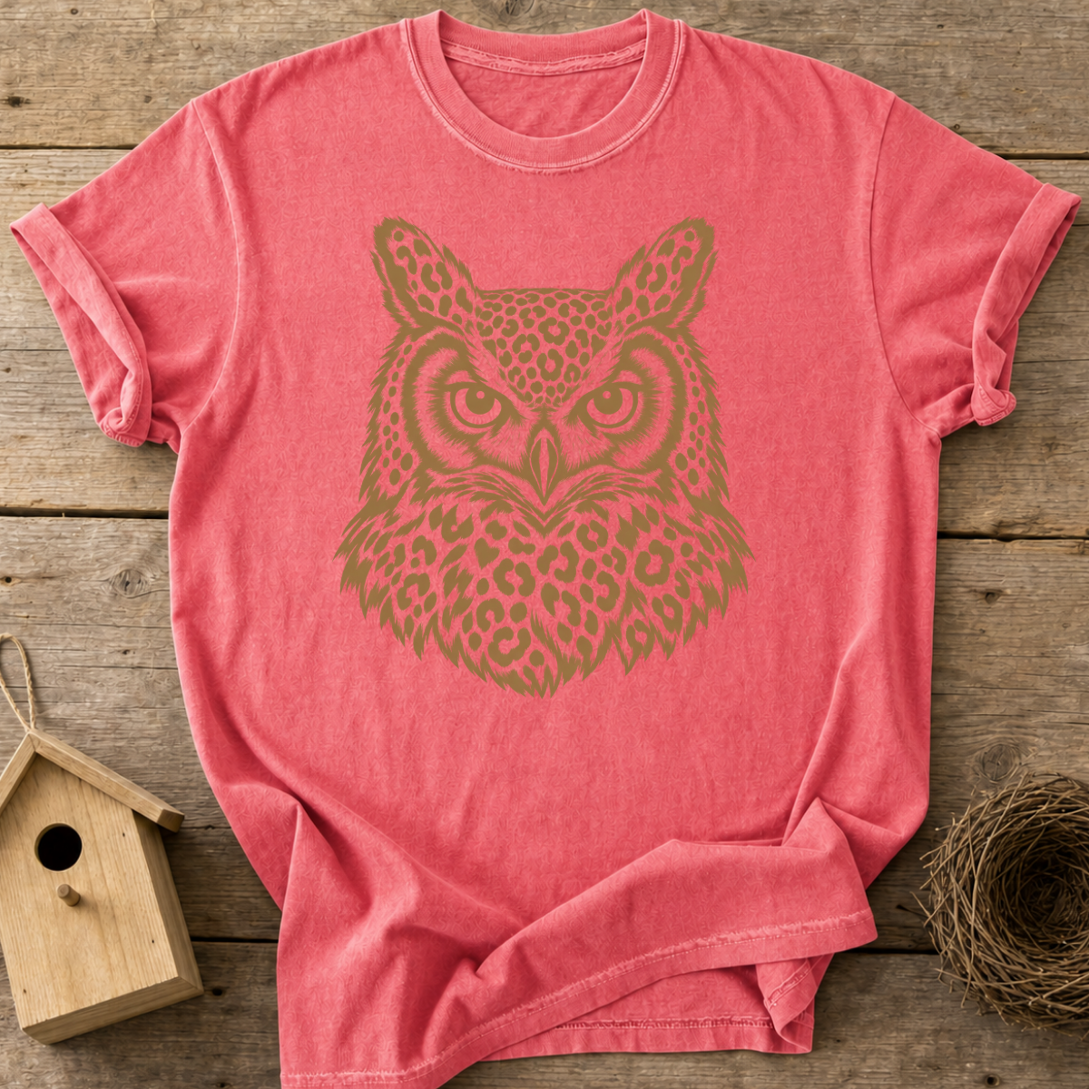 Leopard Owl T-Shirt